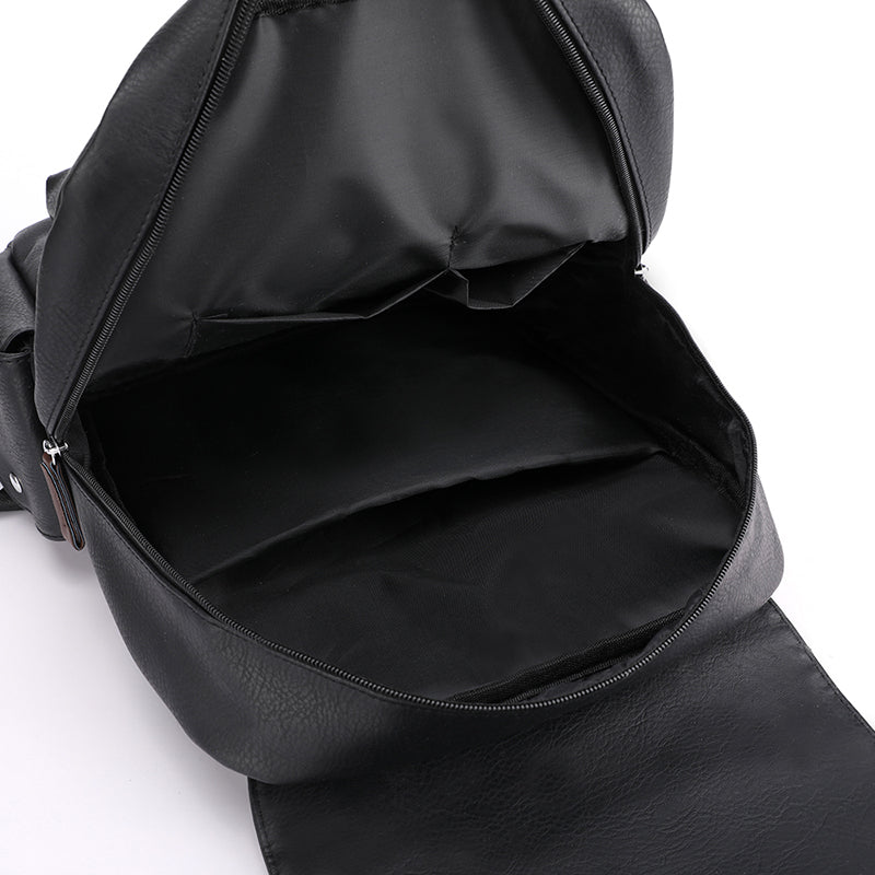 Mochila de Cuero Estilo Vintage Gran Capacidad y Elegancia