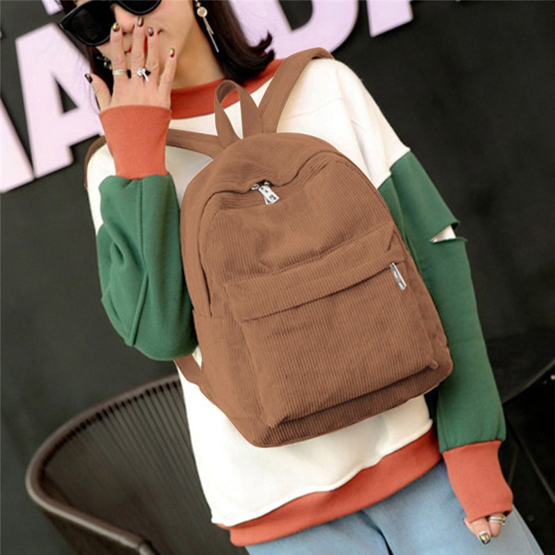 Mochila Escolar de Terciopelo Comodidad para el día