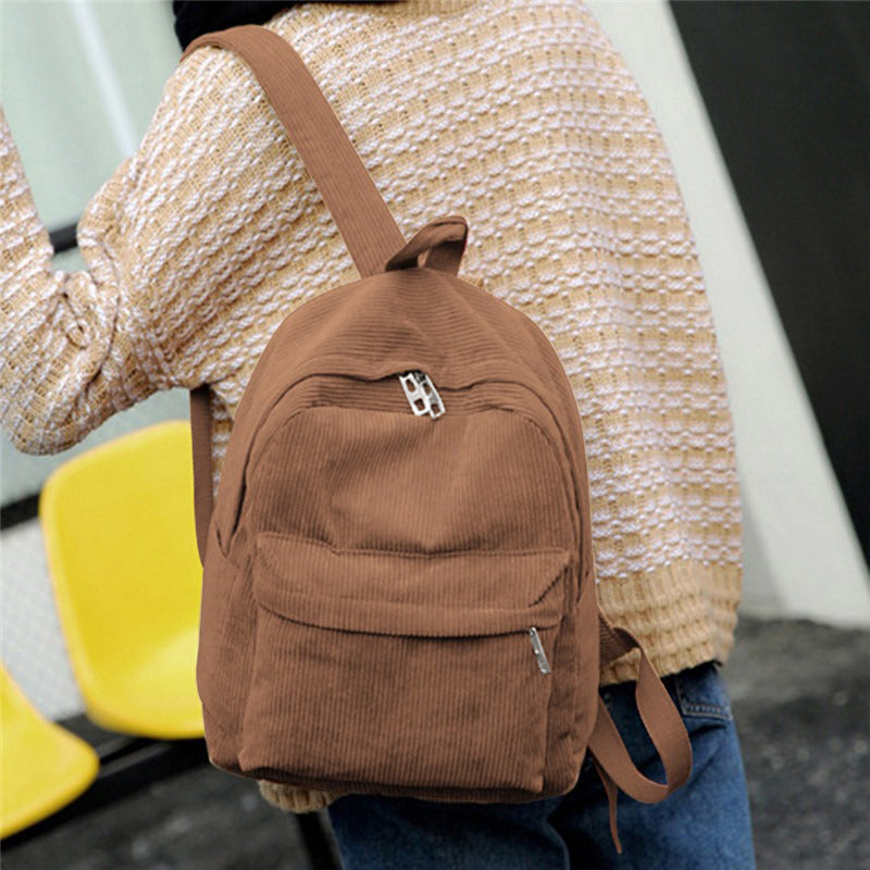 Mochila Escolar de Terciopelo Comodidad para el día