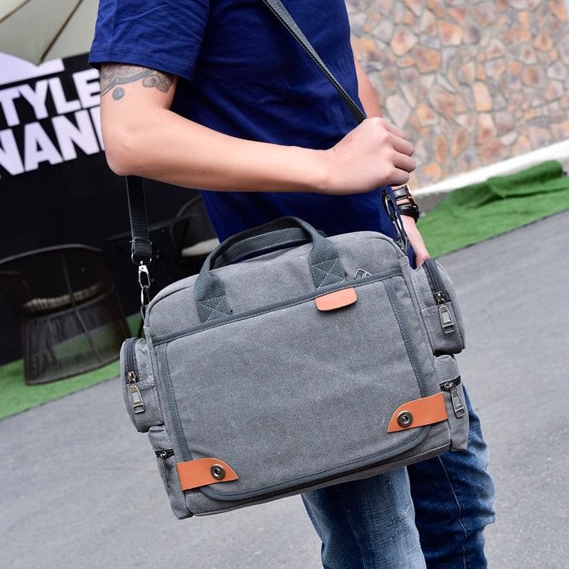 Bolso Bandolera de Lona para Hombre para el día a día