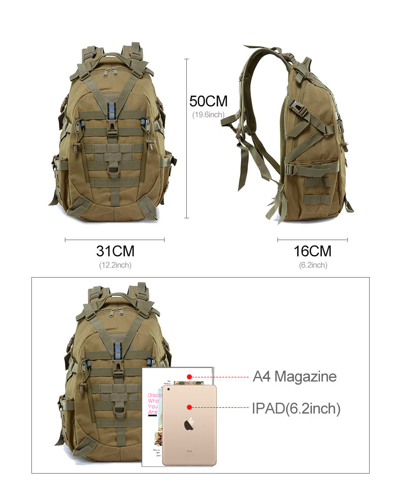 Mochila Táctica Resistente Impermeable y Lista para la Aventura