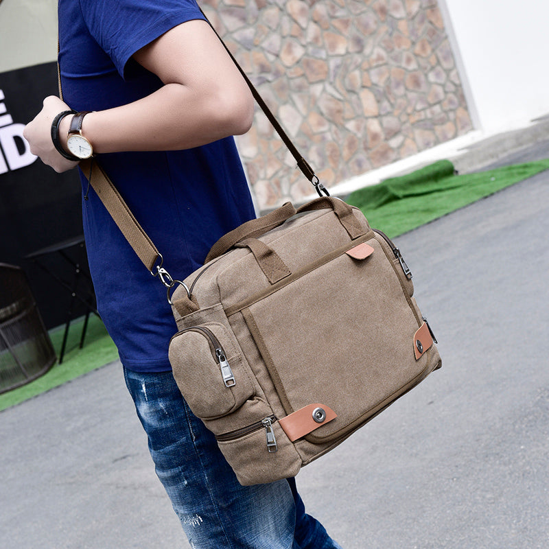 Bolso Bandolera de Lona para Hombre para el día a día