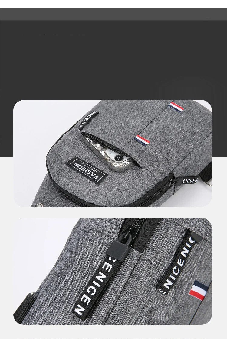 Bolso de Pecho Crossbody Práctico Deportivo y con Gran Capacidad