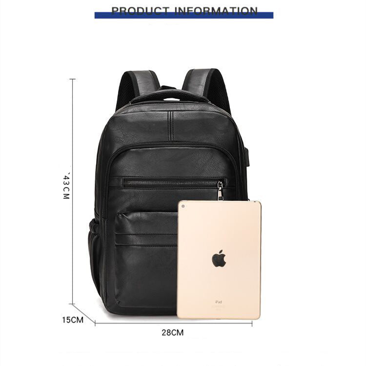 Mochila de Cuero de Gran Capacidad