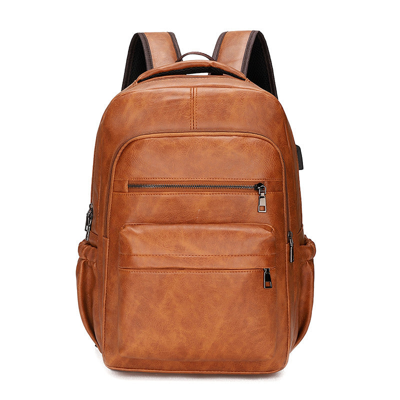 Mochila de Cuero de Gran Capacidad