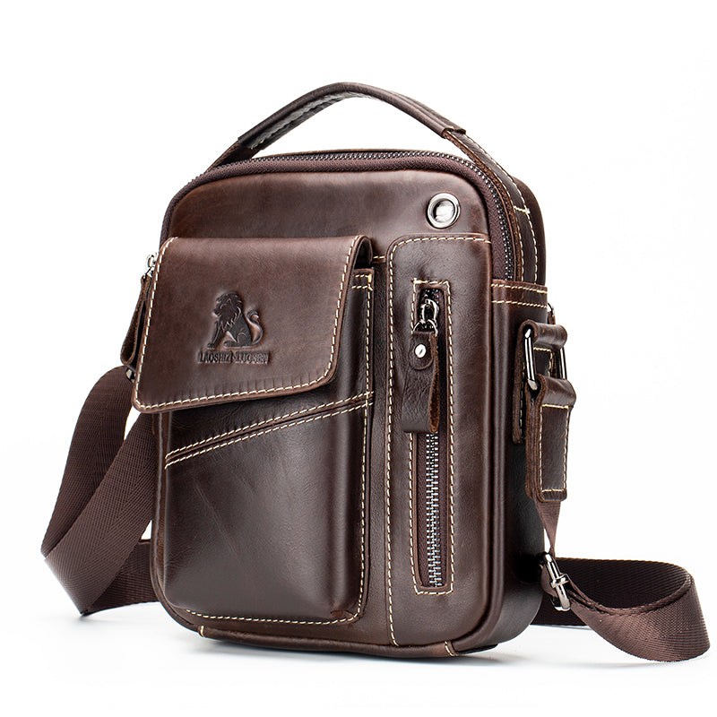 Bolso de Hombro para Hombre Cuero Multifuncional