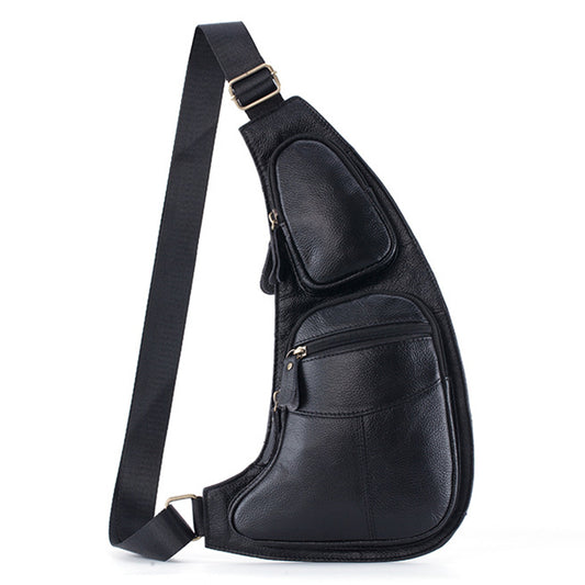 Bolso de Hombro para Hombre Cuero Genuino