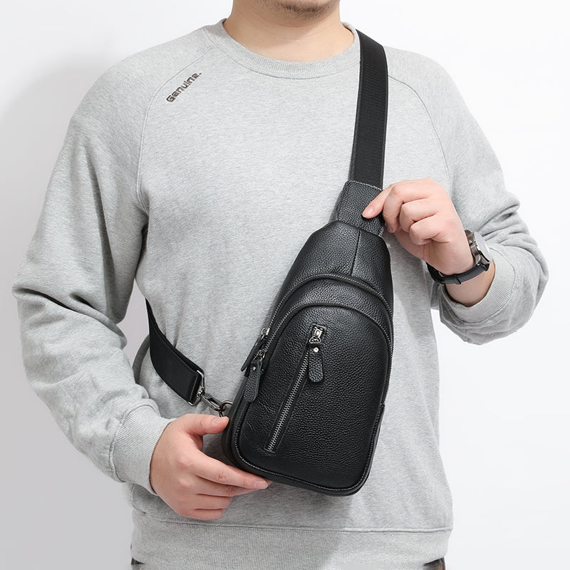 Bolso de Pecho para Hombre Cuero Estilo y Calidad Premium