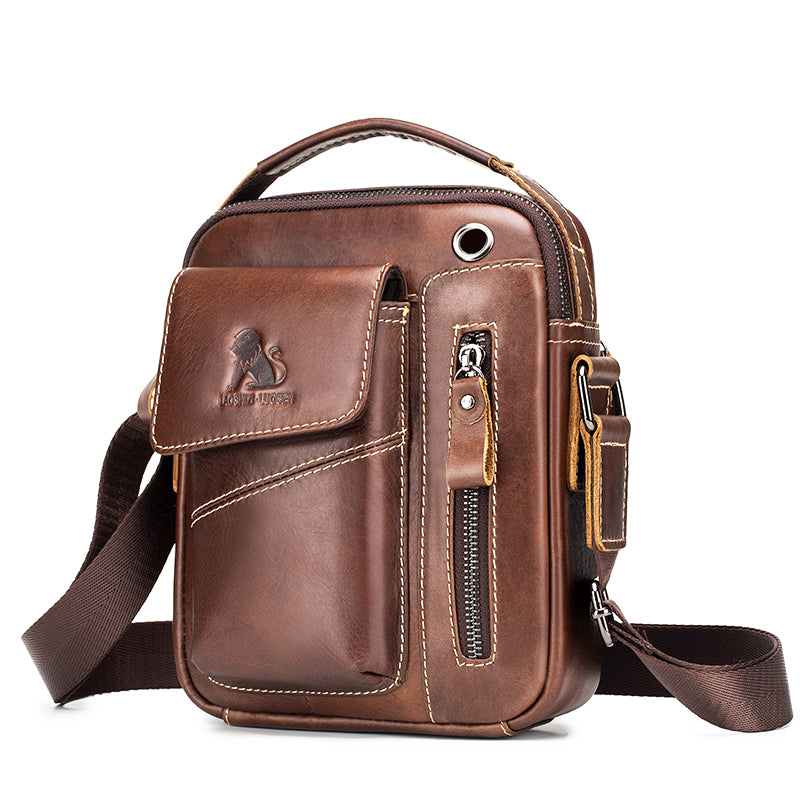 Bolso de Hombro para Hombre Cuero Multifuncional