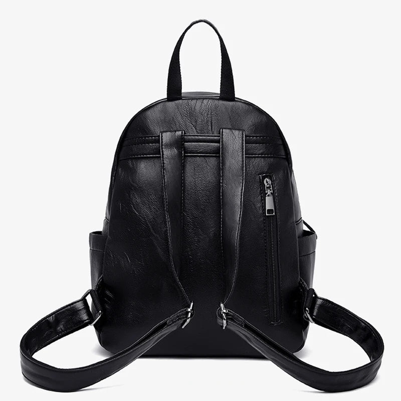 Mochila de Cuero Vintage para mujer