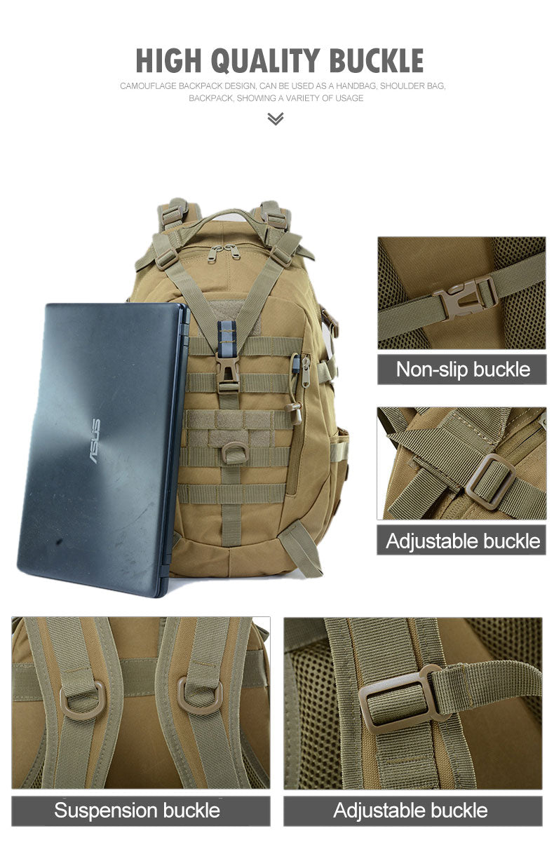 Mochila Táctica Resistente Impermeable y Lista para la Aventura
