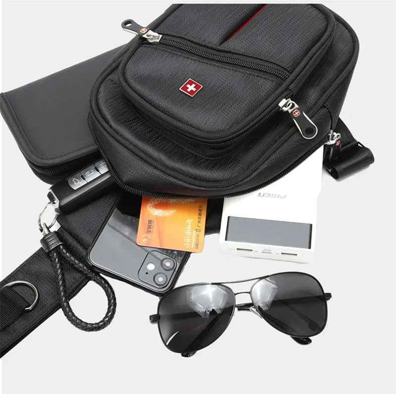 Bolso de Pecho Suizo Práctico Resistente y Impermeable