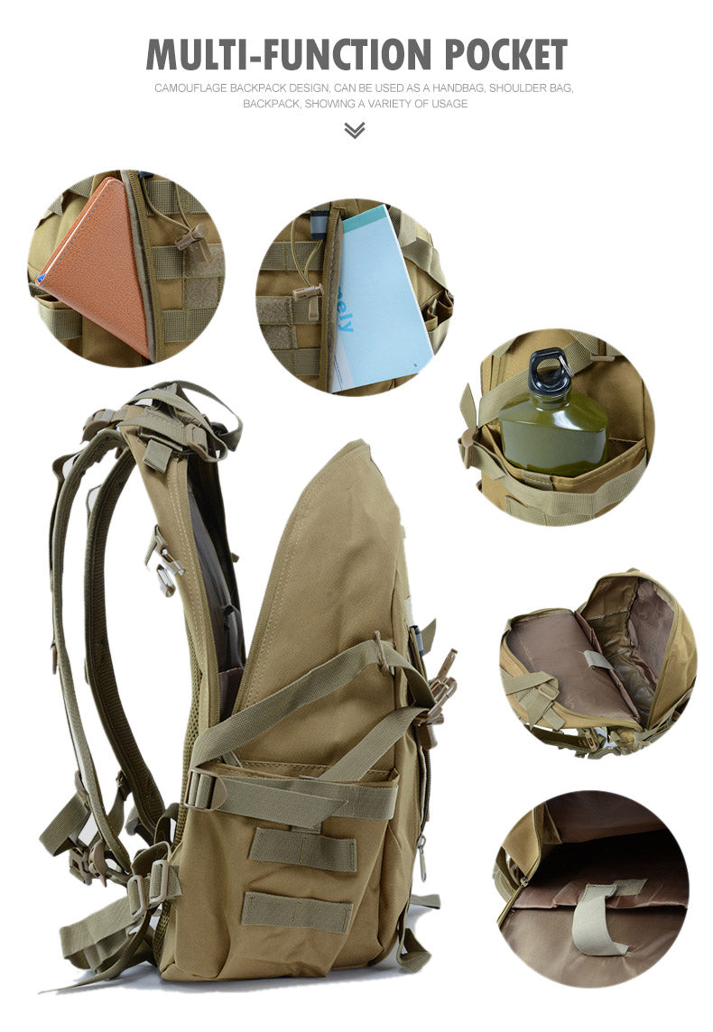 Mochila Táctica Resistente Impermeable y Lista para la Aventura