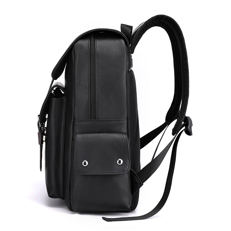 Mochila de Cuero Estilo Vintage Gran Capacidad y Elegancia