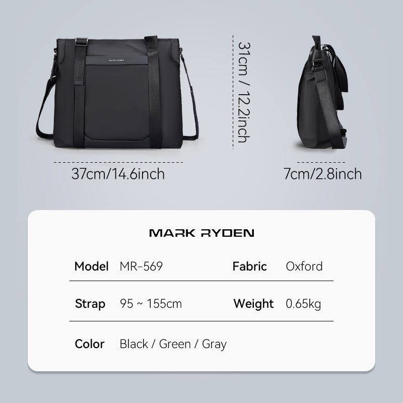 Bolso Mensajero Crossbody Multifuncional Resistencia al Agua