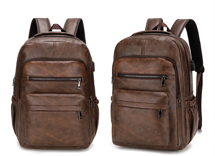 Mochila de Cuero de Gran Capacidad