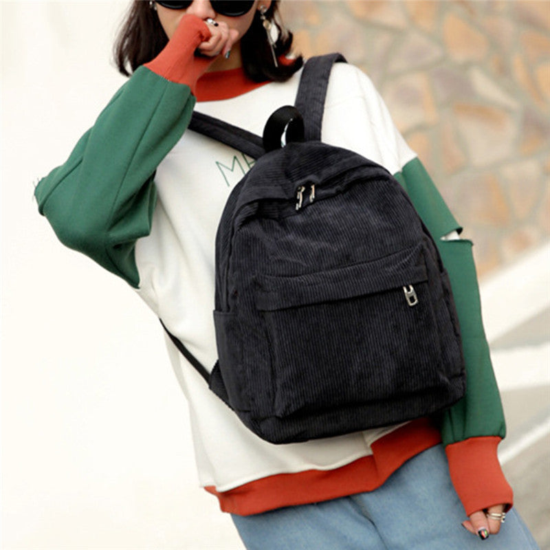 Mochila Escolar de Terciopelo Comodidad para el día