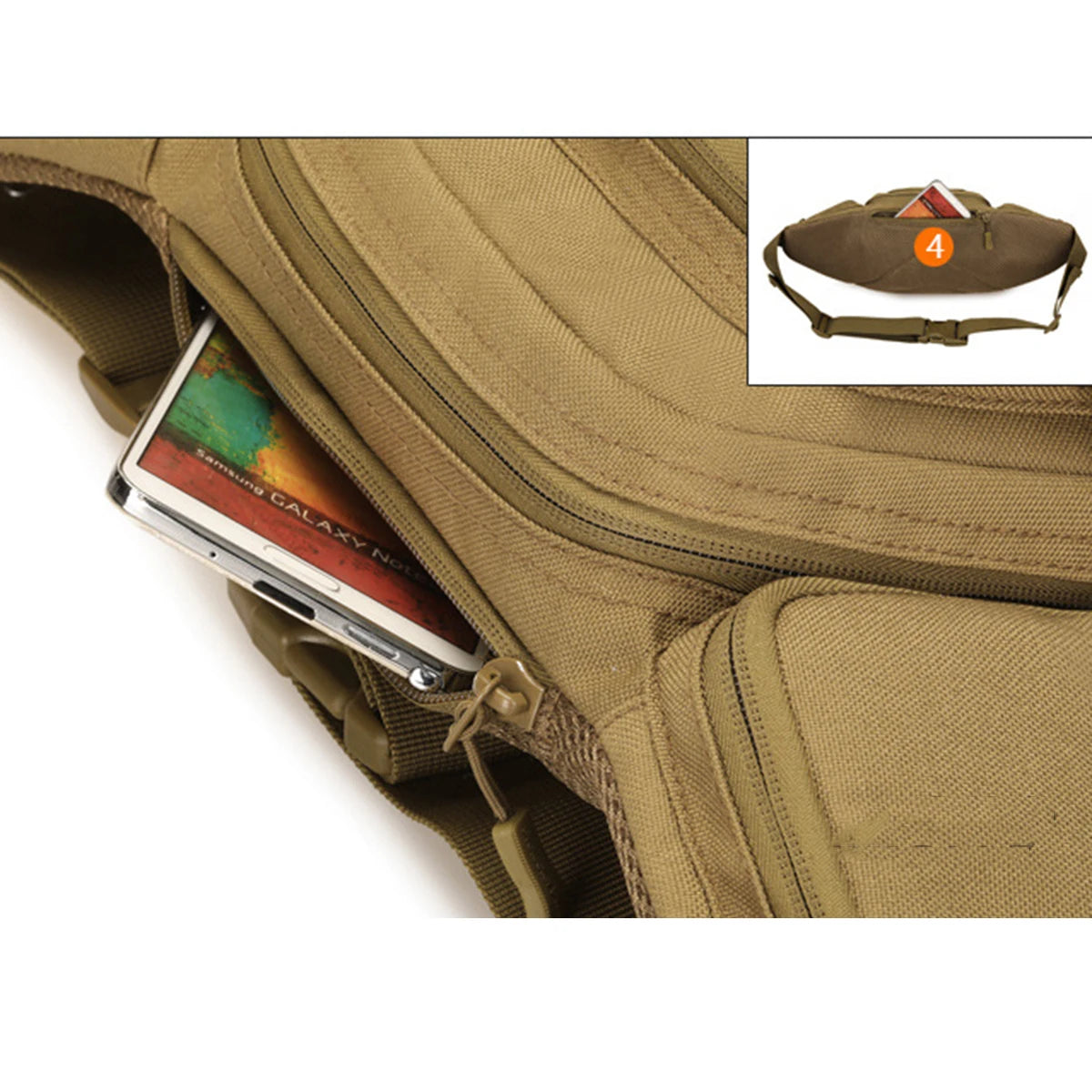 Riñonera Táctica Militar Impermeable y Versátil
