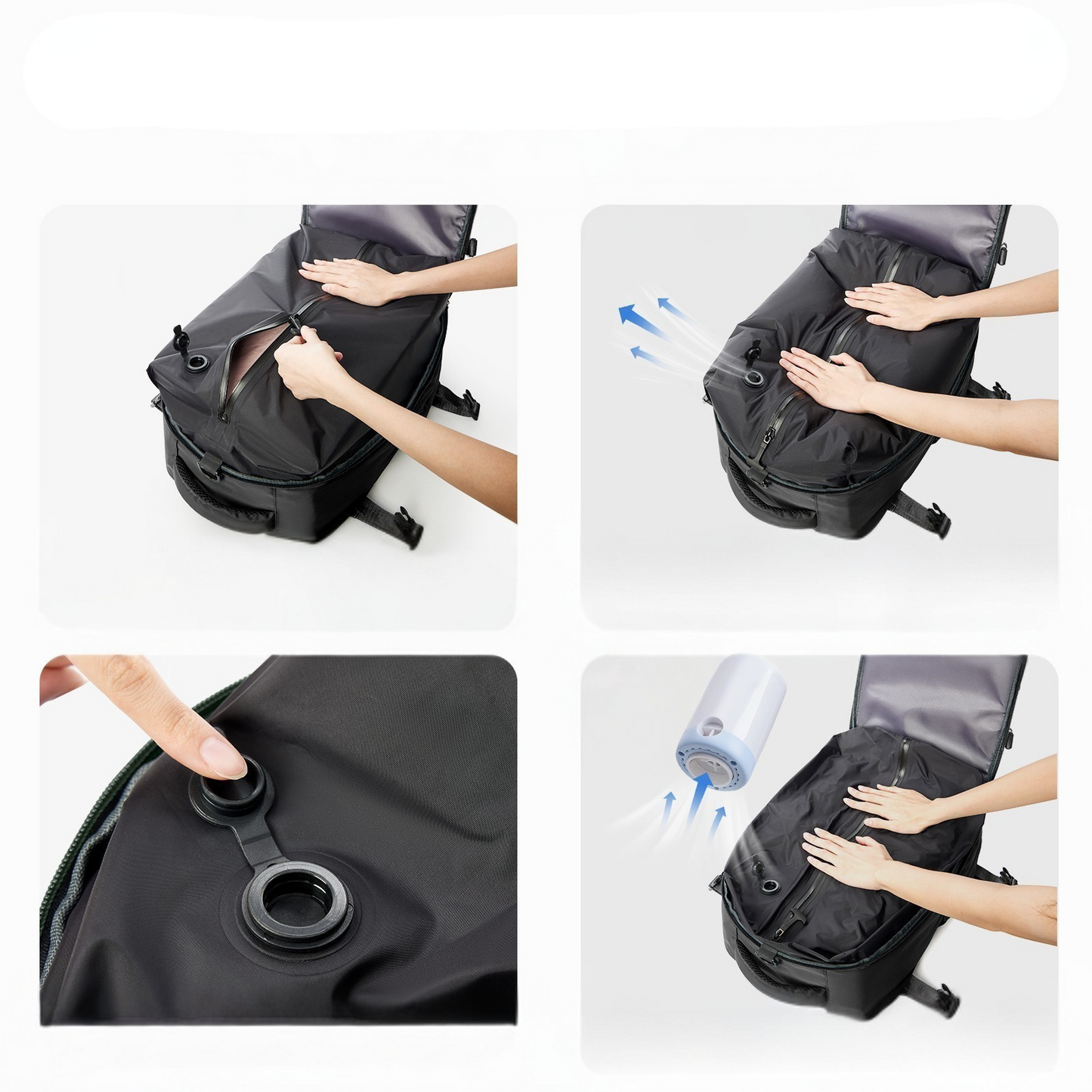 Mochila de Viaje Expandible con Compartimento de Compresión