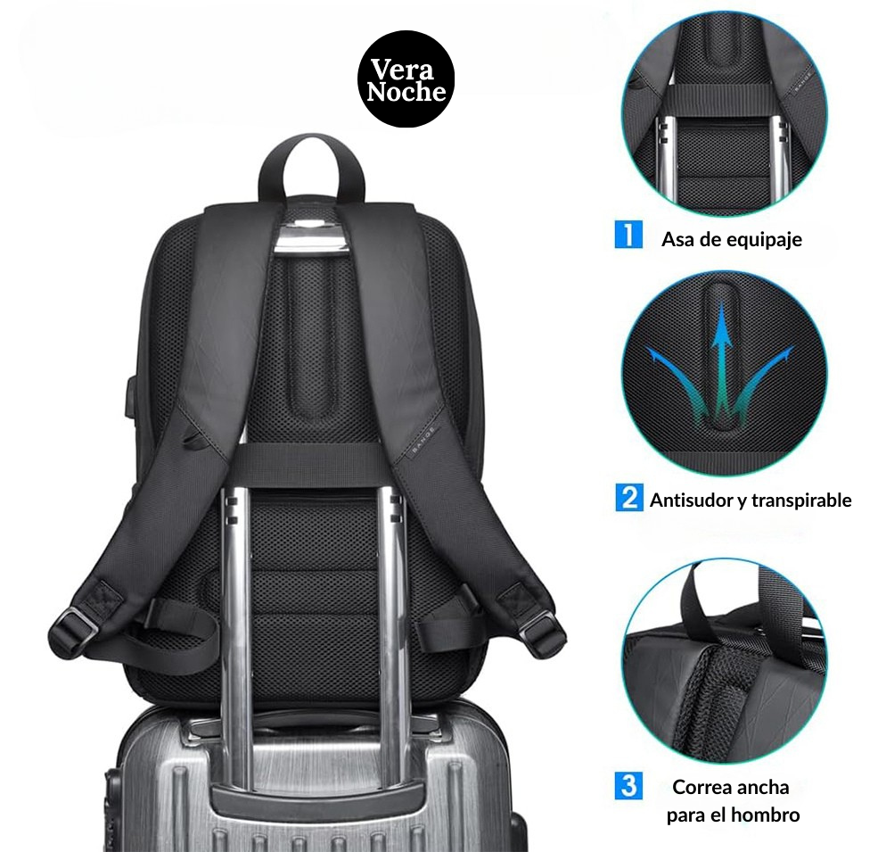 Mochila Impermeable Antirrobo con USB