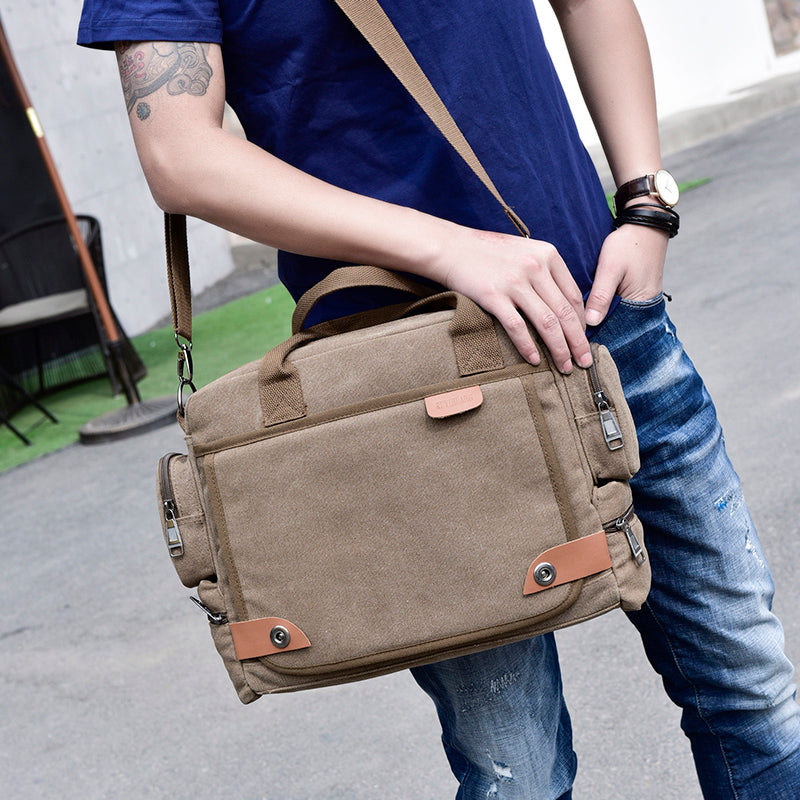 Bolso Bandolera de Lona para Hombre para el día a día