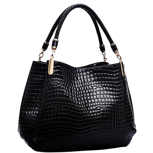 Bolso de Hombro Estampado de Cocodrilo