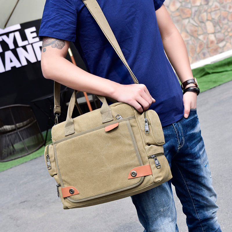Bolso Bandolera de Lona para Hombre para el día a día