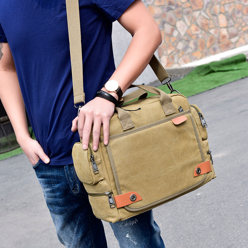 Bolso Bandolera de Lona para Hombre para el día a día