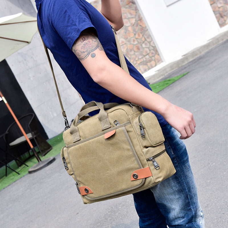 Bolso Bandolera de Lona para Hombre para el día a día