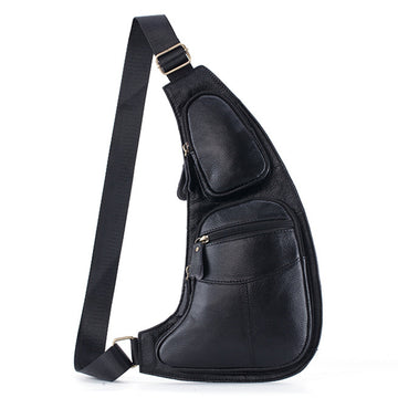 Bolso de Hombro para Hombre Cuero Genuino