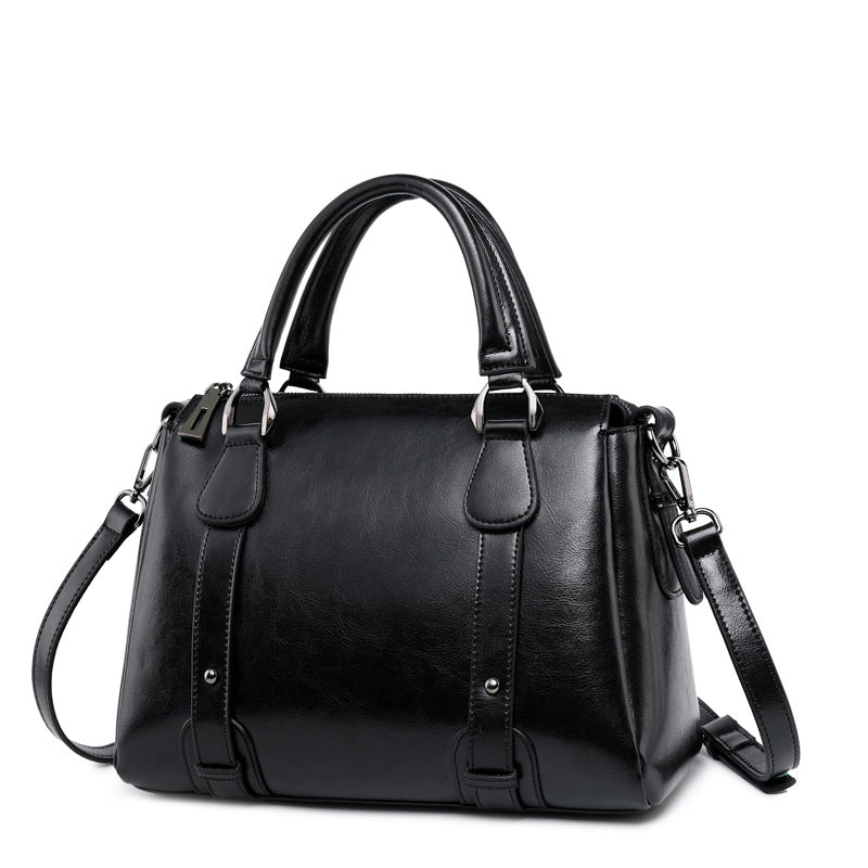 Bolso de Mujer de Cuero Genuino – Estilo Clásico con Toque Moderno
