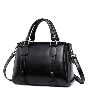 Bolso de Mujer de Cuero Genuino – Estilo Clásico con Toque Moderno