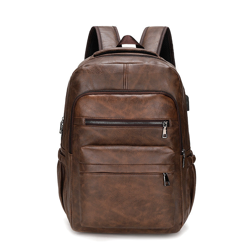 Mochila de Cuero de Gran Capacidad