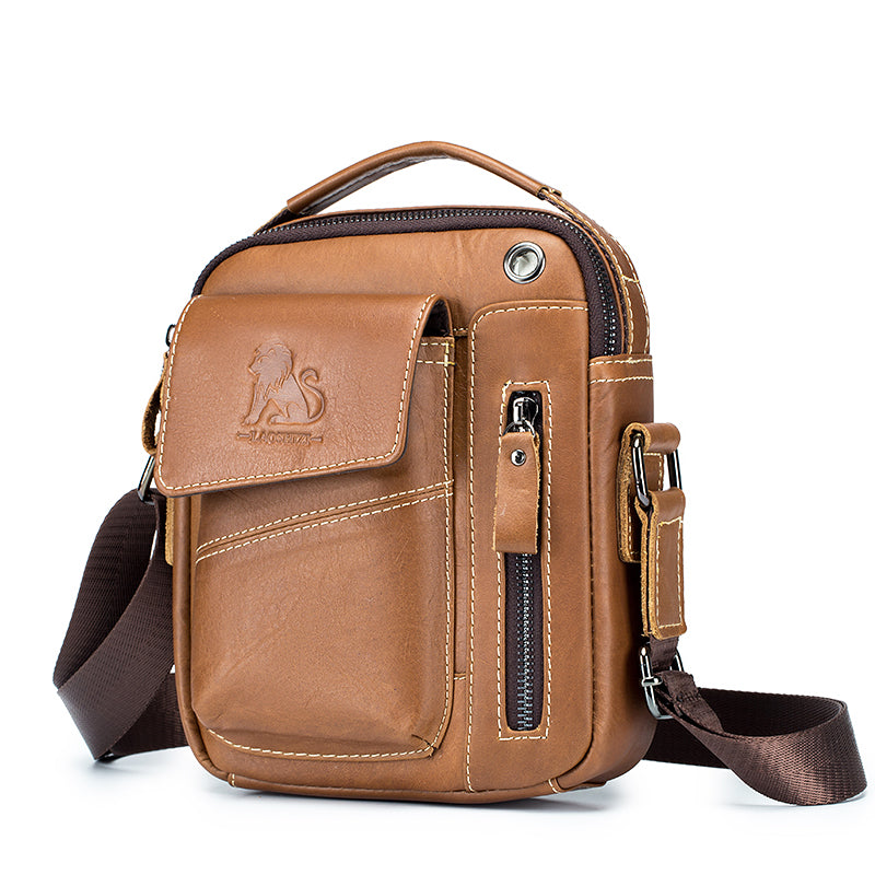 Bolso de Hombro para Hombre Cuero Multifuncional